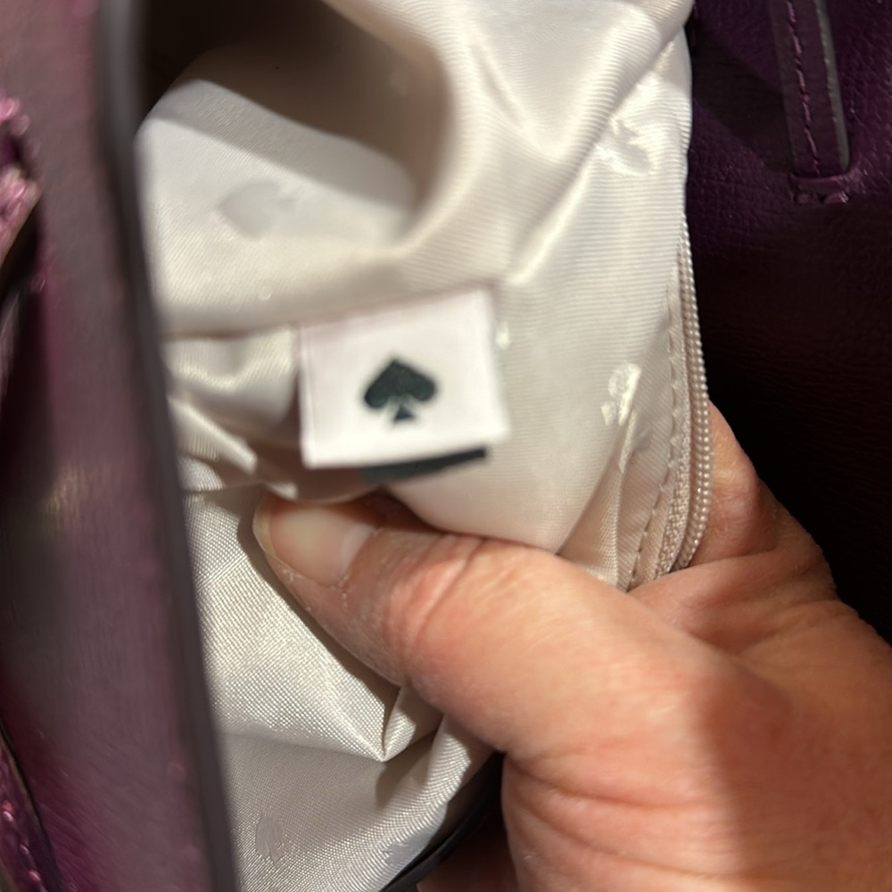 kate spade Darcy Flap Backpack Purse - purple/eggplant - Picture 9 of 15